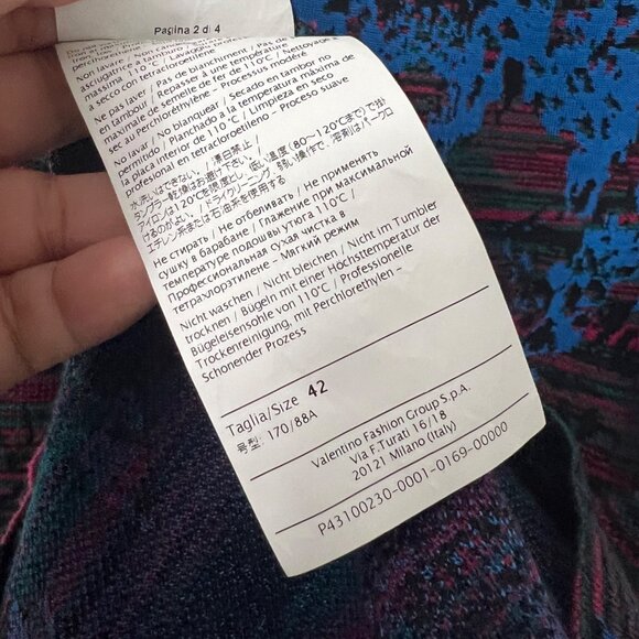 Missoni Abstract Floral Wool Blend Knit Sleeveless Bodycon Dress Size 6 - Picture 7 of 8